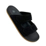 High Tide Carbon Men’s Zuma Black Slides with PU insole and rubber sole, for beach & summer