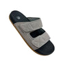 High Tide Carbon Men’s Zuma Grey Slides with PU insole and rubber sole, for beach & summer