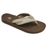 Ladies carbon flip flops with cushioned sole and grip, perfect for dock, beach, and summer wear