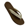 High Tide Carbon Ladies Lolo Brown Metallic Flip Flops, PU insole, rubber sole, ideal for beach & summer