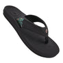 High Tide Ladies Super Bounce Tropix Black Flip Flops with EVA insole, for beach & summer