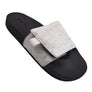 High Tide Ladies White Metallic Snake Slides with EVA insole and rubber sole, for beach & summer