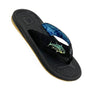 High Tide Men’s Phuket Fish Flip Flops with PU insole – rugged, fun summer beach footwear