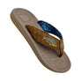 High Tide Men’s Phuket Fish Flip Flops with PU insole – rugged, fun summer beach footwear