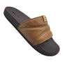 High Tide Men Brown Doja Slides with EVA insole & rubber outsole, for summer beach fun