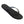 Black sandal with a thong design on a white background