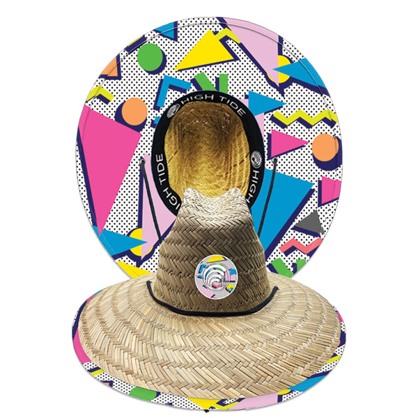 HIGH TIDE NEON STRAW HAT