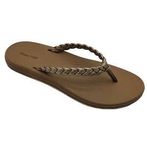 High Tide Carbon Lillian Braid sandal with woven strap detail and cushioned footbed for daily comfort