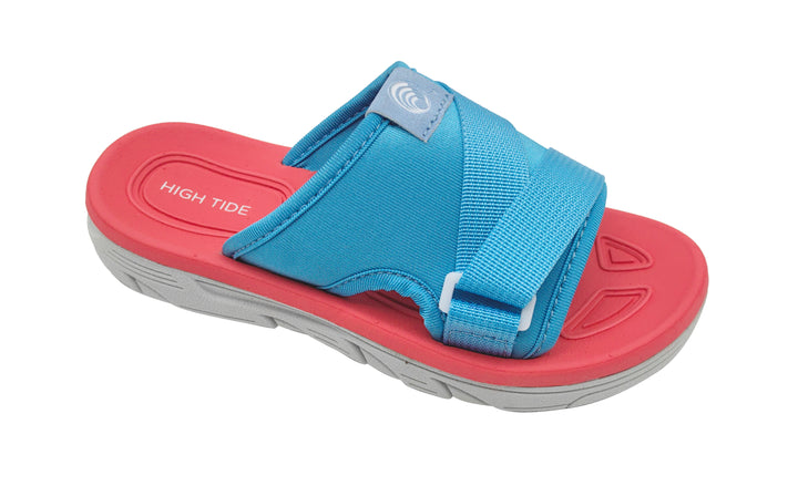 High Tide Tek Kids Slide with cushioned footbed and secure strap for comfort during active play