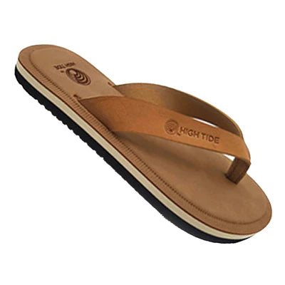 High Tide Tweens Tan Sea Side Flip Flops with EVA insole & rubber outsole, for summer fun