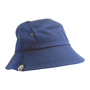 High Tide Navy Cotton Bucket Hat, ideal for summer beach fun & nautical sunny days